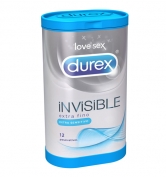 Durex Invisible Extra Sensitivo 12 Unidades